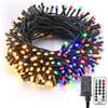 Brizled Outdoor Weihnachtsbaumlichter, 20 m 200 LEDs Indoor Lichterkette