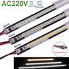 220V LED Bar Verlichting 2835 Hoge Helderheid 72 LEDs/m 30/40/50cm Aluminium Buis LED Stijve Strip Verlichting Voor Onder Keukenkastjes