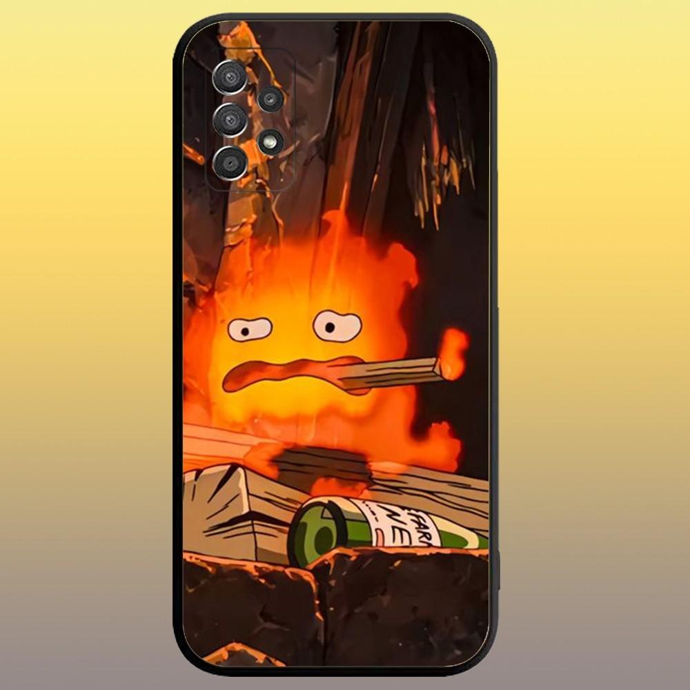 

Cute C-CalciferS Phone Case for SamsungA 91,80,73,72,71,70,53,52,51,42,41,40,32,31,30,22,21,20,13 S 4G 5G Soft Black Case Samsung a12