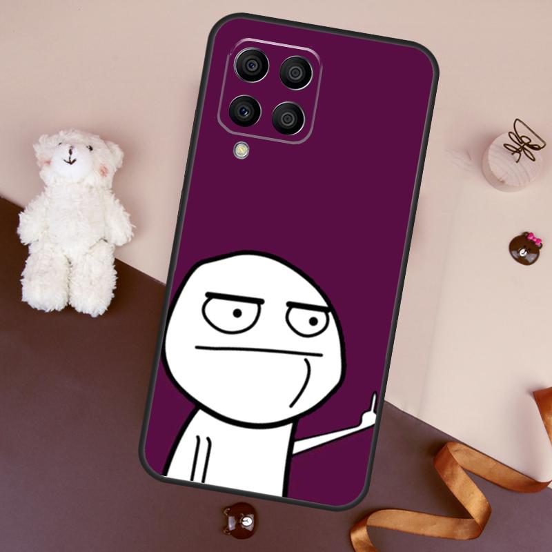 

Funny Man Middle Finger Case For Samsung Galaxy M11 M31 M21 M53 M13 M32 M52 M15 M35 M55 M14 M34 M54 M06 M16 M36 M56 Samsung M30s