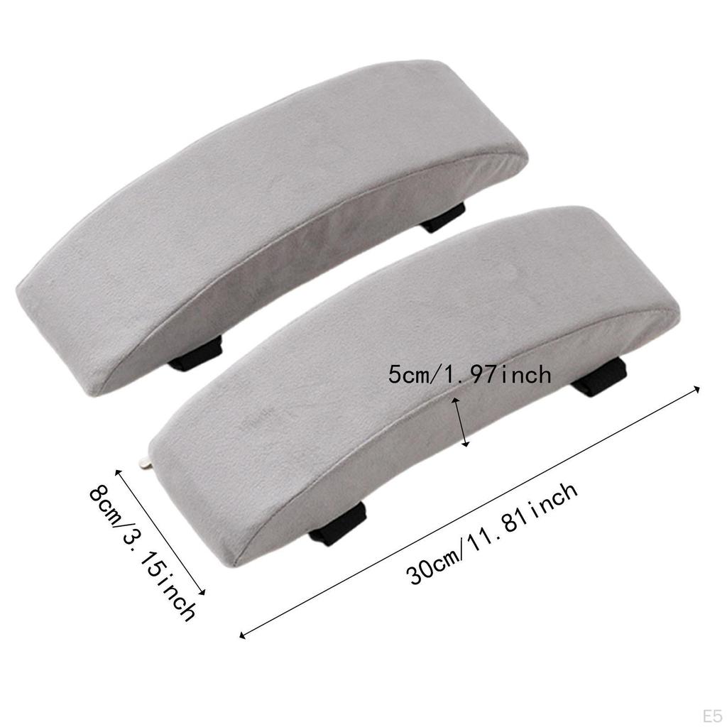 Chair Armrest Cushion Pair Non Slip Memory Arm Rest Elbow Support for Living Room Computer