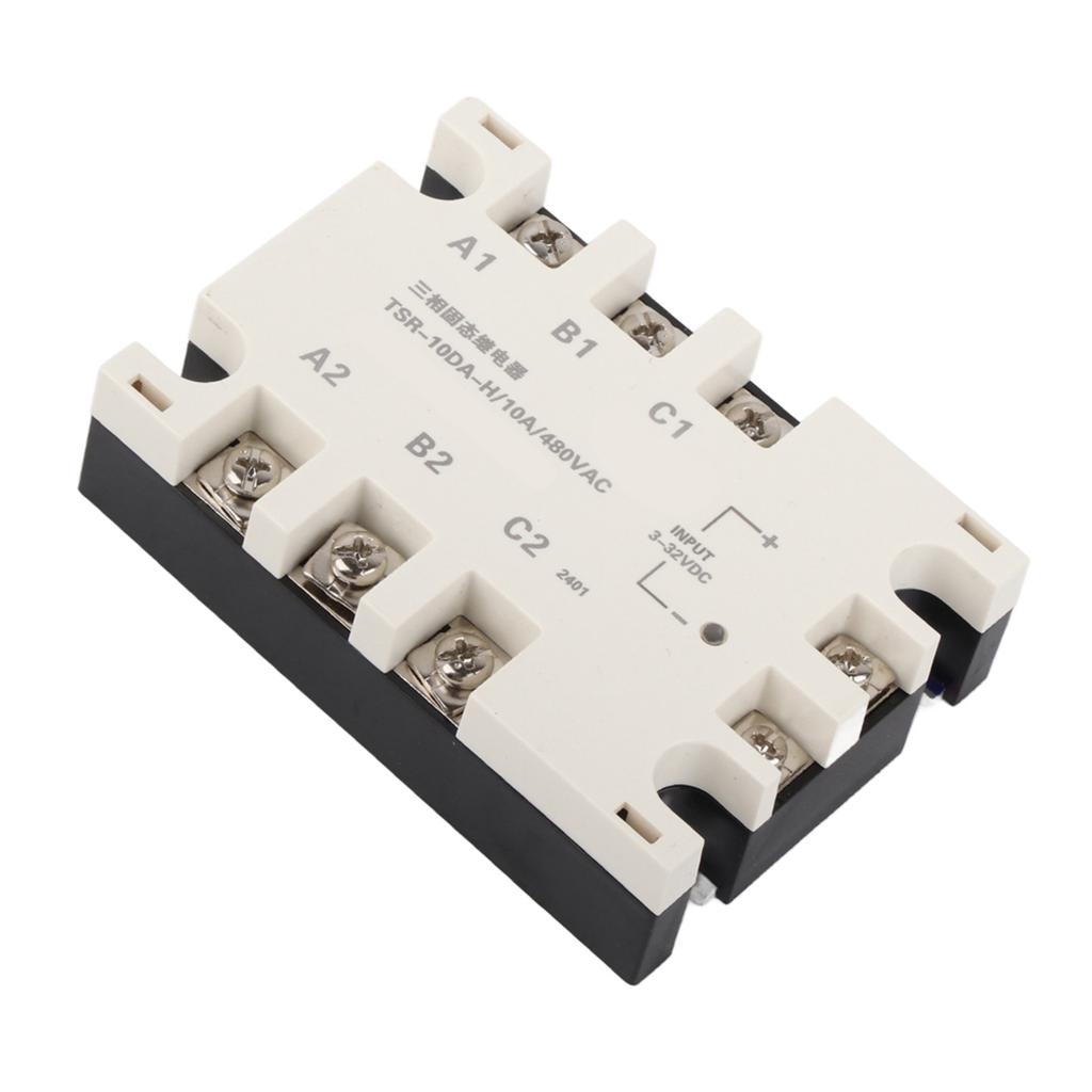 3 Phase 10A DC AC Solid State Relay SSR Input 3‑32VDC Load 24‑480VAC TSR‑10DA H