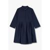 Women S Half Button Up Pleated dreSS A525112506
