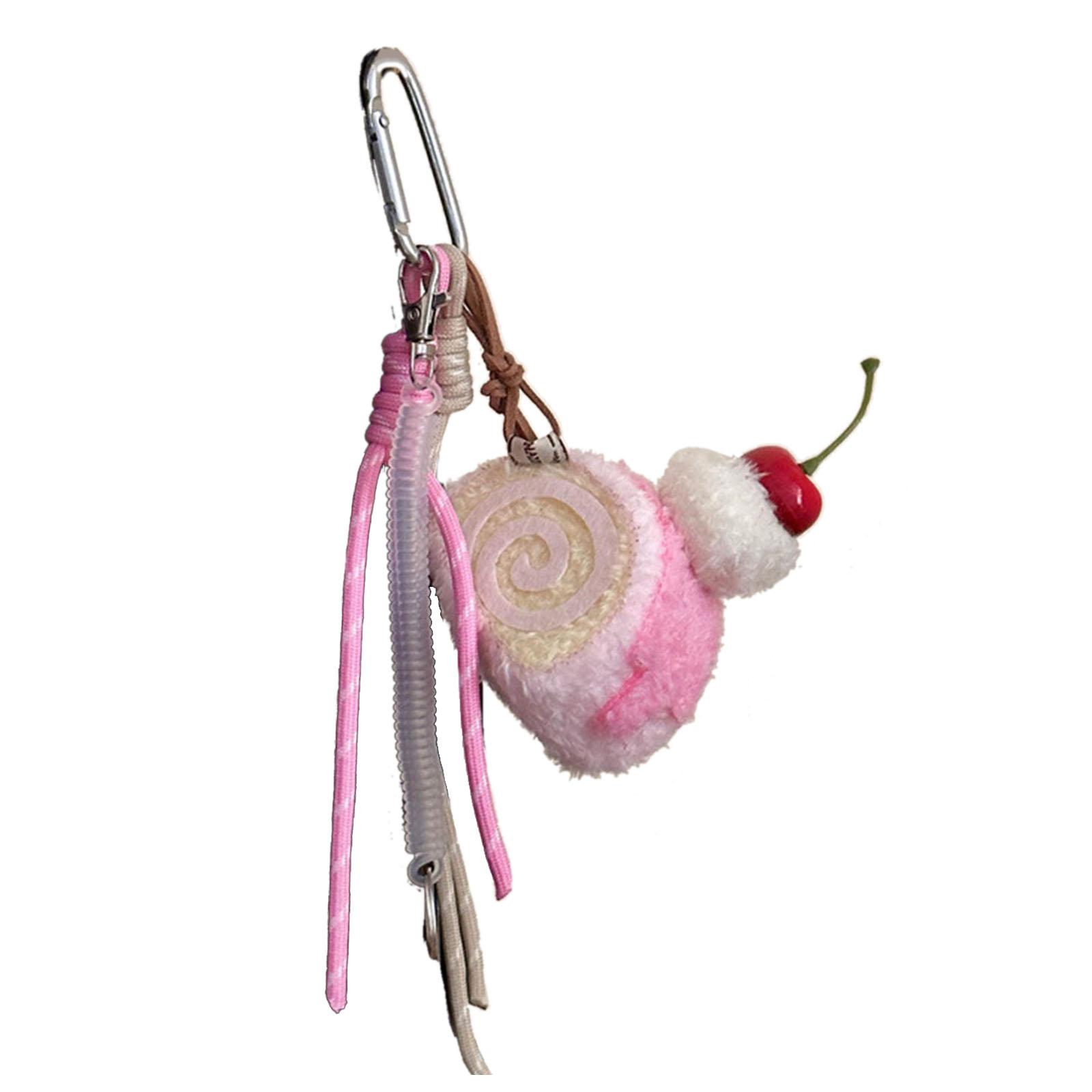 

Брелок ручной работы в виде плюшевой сумки с подвеской в виде послеобеденного чая, аксессуары для десертов и напитков, брелок для женщин и девочек 2