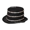LED Jazz Hat with Diamonds: High-Brightness White Light Top Hat for Dance Parties, KTV, and Bars, Battery Operated