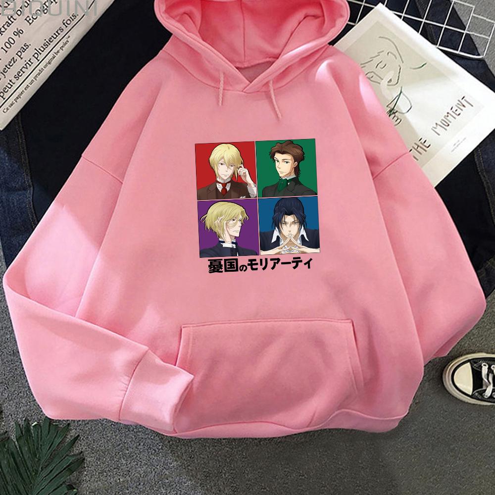 Beliebte Anime Moriarty Der Patriot William Sherlock Kapuzenpullover Lustige Cartoon Ästhetische Grafik Streetwear Koreanische Hoodies