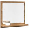Bathroom Mirror with Shelf Artisan Oak Finish 40 x 11 x 37 cm Engineered Wood