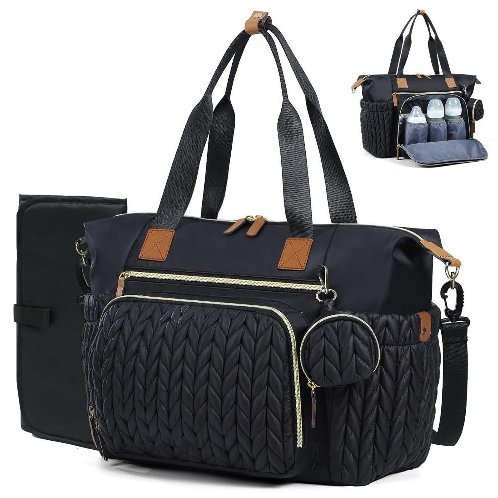 With Pacifier Case Diaper Bag Tote Large Capacity Women Tote Bag High Quality Baby Bag Travel