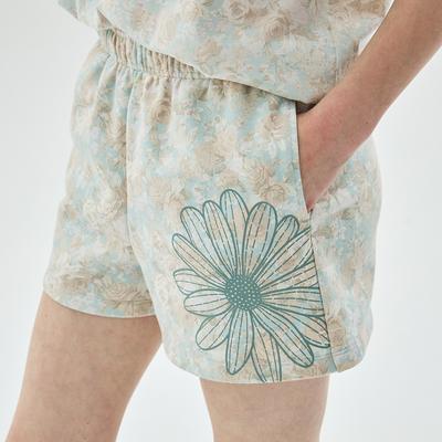 [mardimercredi] SWEAT SHORTS FLEUR FLOWER MINT