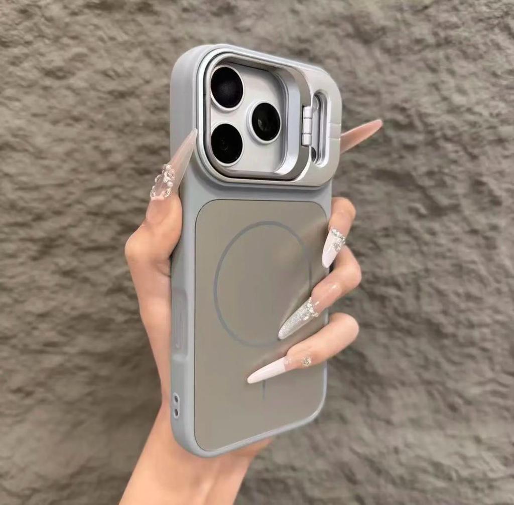 Bracket Stand Magnetic Phone Case for For Iphone 17 Air 16 15 14 Plus 13 12 Pro Max Shockproof Cover for Bumper Case