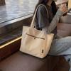 2026 Artistic Youth Canvas Shoulder Tote: Large Capacity, Versatile, Casual Bag for Students and Women