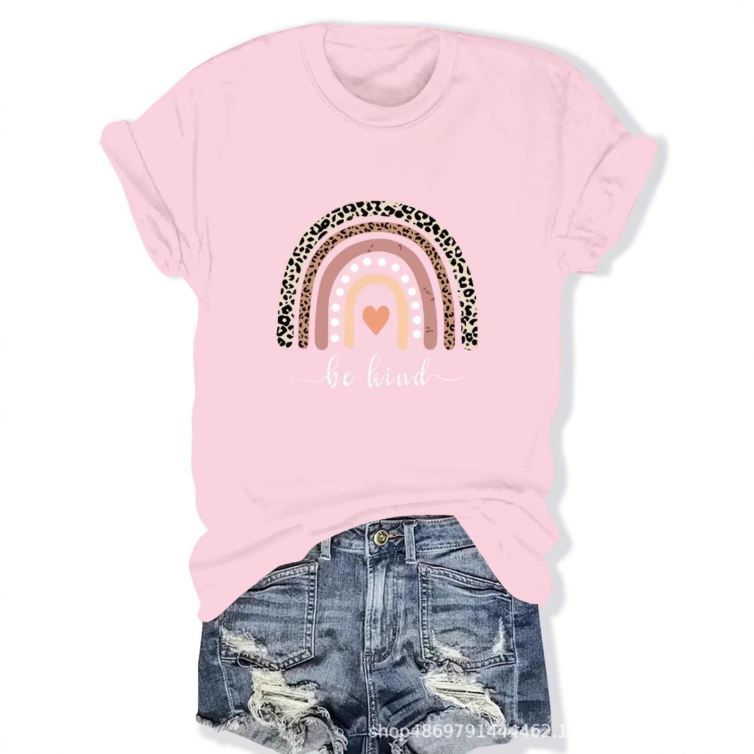 

Women s Cross-Border Round Neck Fashion T-Shirt Small светло-серый