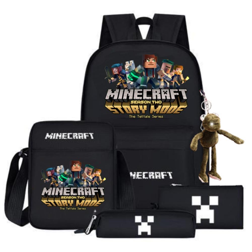 2024 My World Coolie Fear Backpack High School Junior High School Students Elementary School Boys and Girls Trendy Brand School Bag Endgame Person