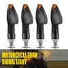 4PCS Motorcycle Turn LED Indicator Signal Amber Blinker Lights Universal Durable