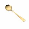 5Pcs Rustless Steel Dinner Spoon Smooth Polished Dessert Spoon Heavy Duty Serving Spoon  For Cereal