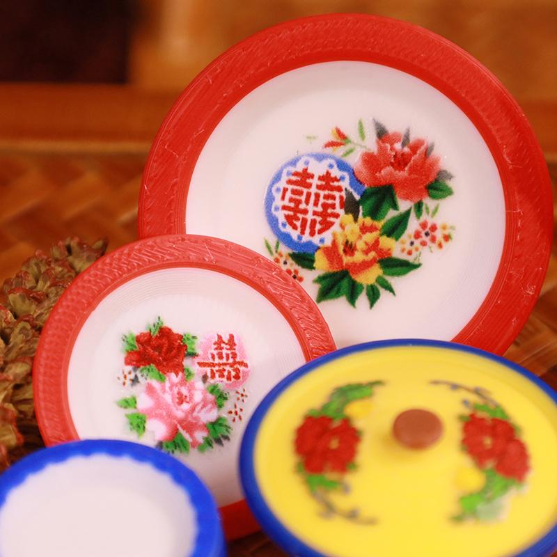 Dollhouse Chinese Style Nostalgic Simulation Model Miniature Chinese Nostalgic Scene Kitchenware Doll Accessories
