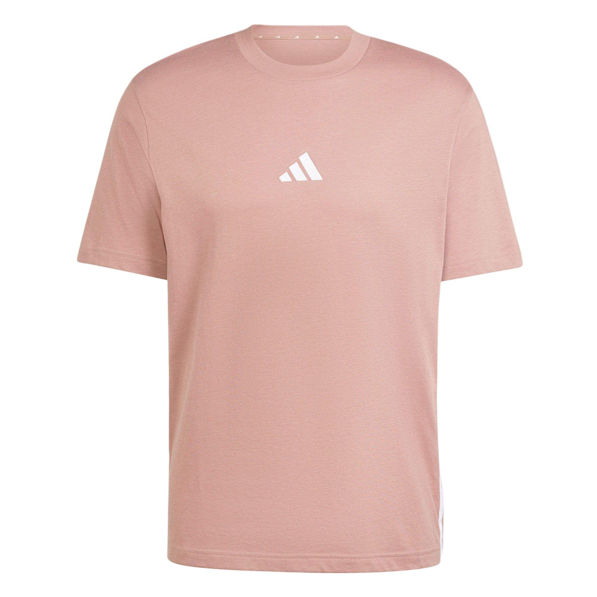 adidas Essentials Performance T-Shirt Asia Sizing Pink White Men s JE6395 S
