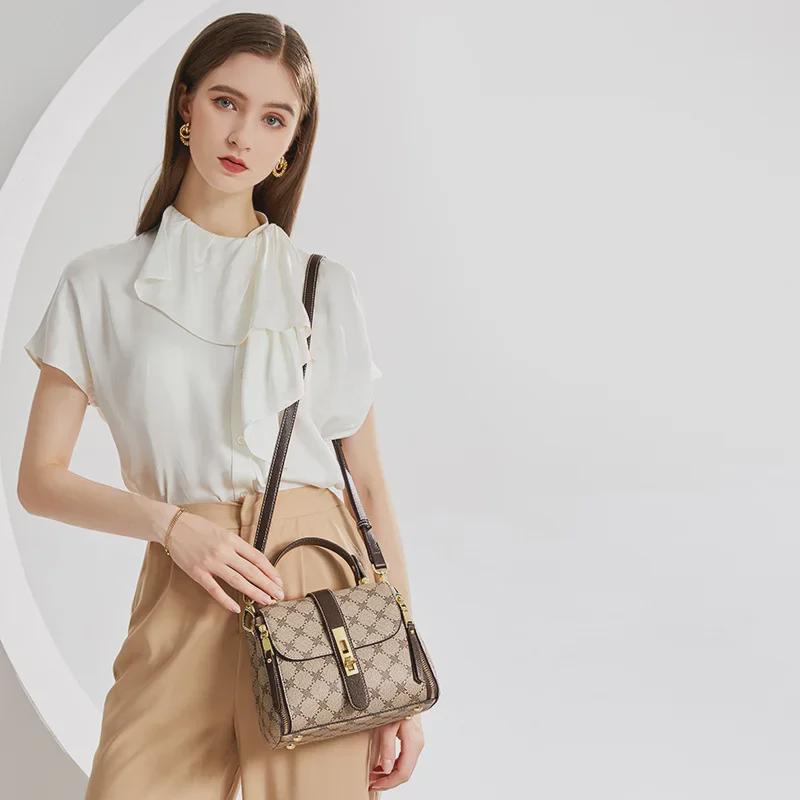 Women's 2025 Genuine Leather Retro Bucket Bag - Fashionable Shoulder Messenger Handbag