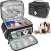 Portable Family First Aid Medicine Organizer Bag