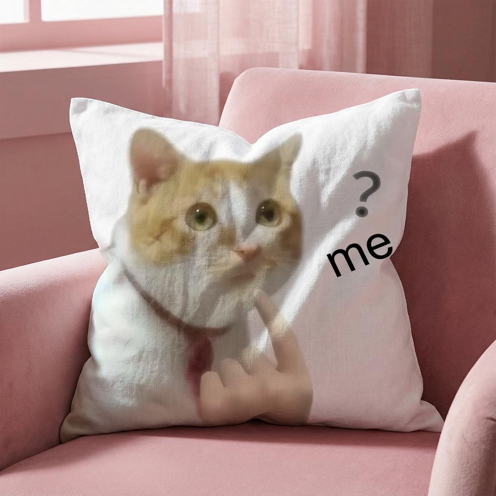 memes1 Cushion Cover Multi-Scene Pillow Cover for Home & Car - Reversible, Soft & Durable for Daily Use