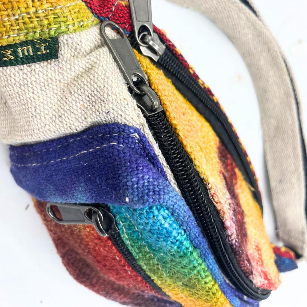 Fanny Pack Tie-Dye Hemp Belt Bag