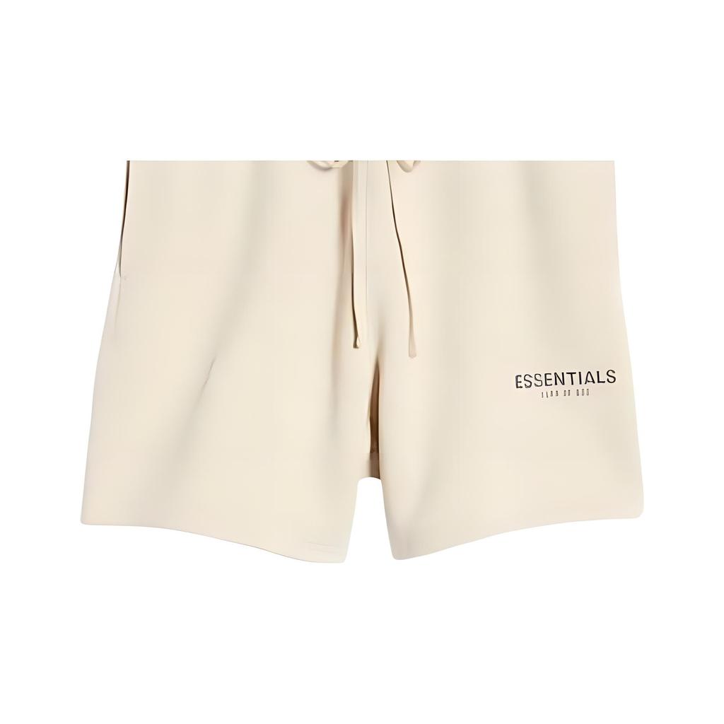 Fear of God Essentials Kordelzug Logo Shorts Unisex Unterteile Hafer FOG-SS21-675
