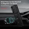 Vinve for Samsung Galaxy A03S Case with Slide Camera Lens Cover, HD Screen Protector, Military Grade Drop Protection, Magnetic Rotated Ring Holder