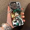 MHA Izuku Deku Mobile Phone Case for iPhone 17 16 15 14 13 12 11 X XR XS 8 7 Air Pro Max Plus Translucent Colorful Cover Pretty