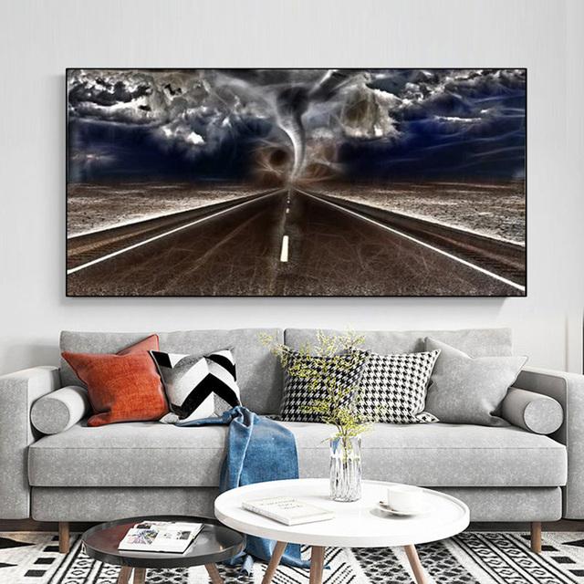 

Животное, дикий слон, леопард, сцена заката в Африке, холст, живопись, постеры и принты, настенные художественные фотографии, домашний декор, без рамки 20*40cm