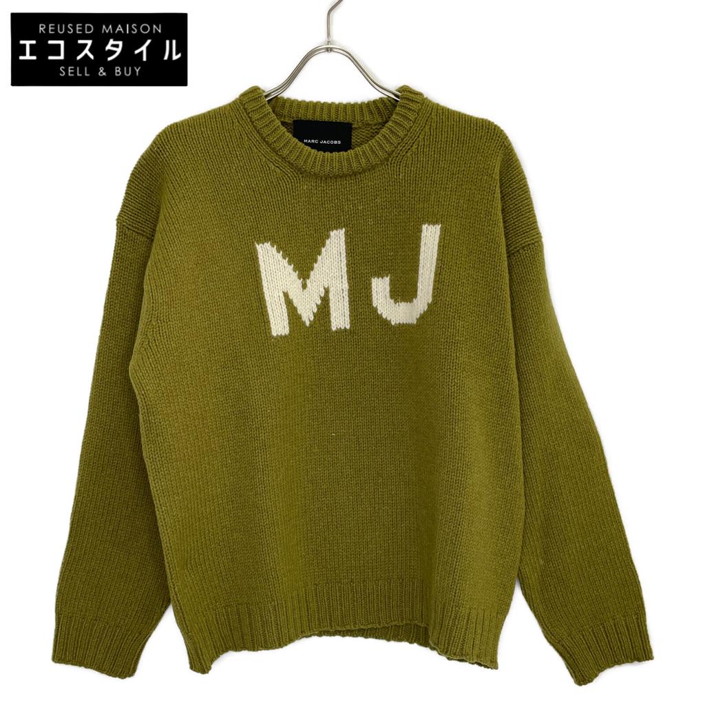 Marc Jacobs Khaki MJ Logo Crew Neck Sweatshirt Tops M khakiUsed