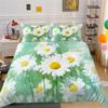3D Bettwäschesets für Mädchen, Gaming Bettbezug-Set, Bettdeckenbezug, Druckdesigns mit Blumen und Pflanzen, Gerbera Bettset, King Size