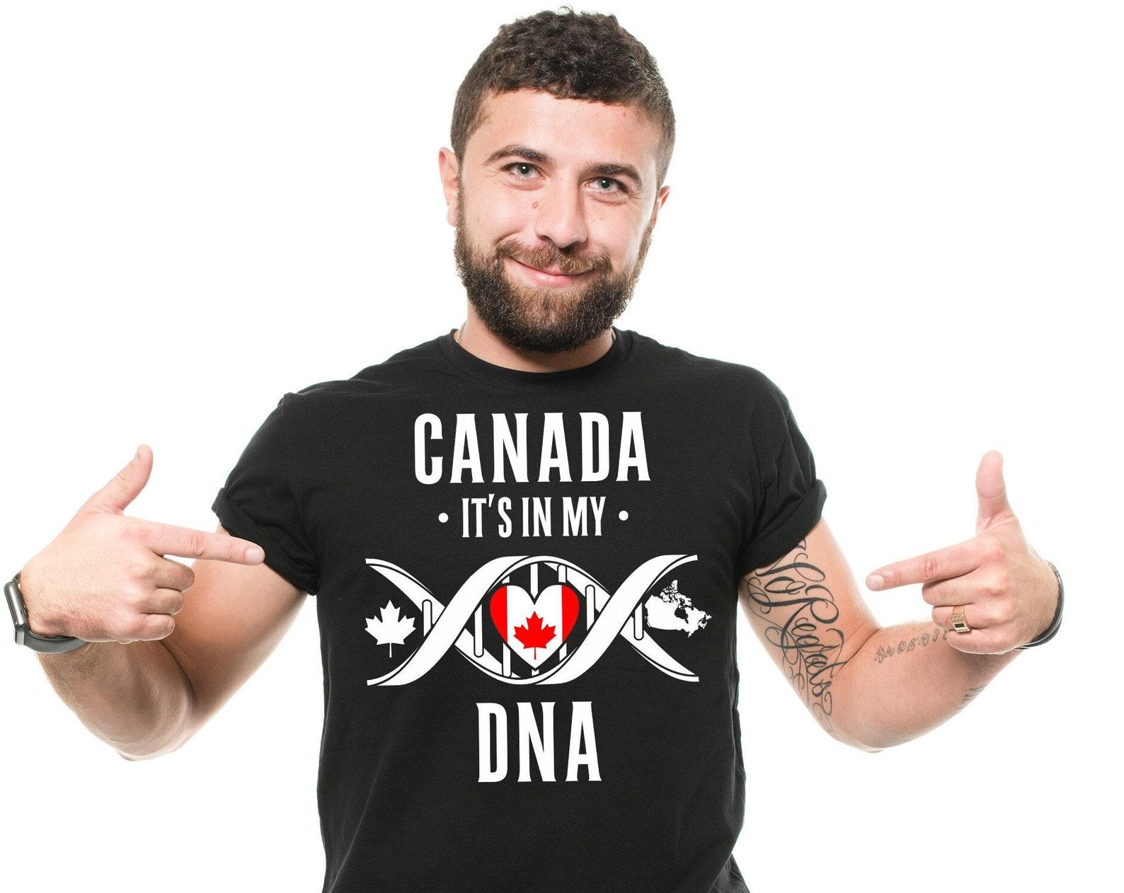 Canada DNA T-Shirt: Patriotic Canadian Unisex Tee S