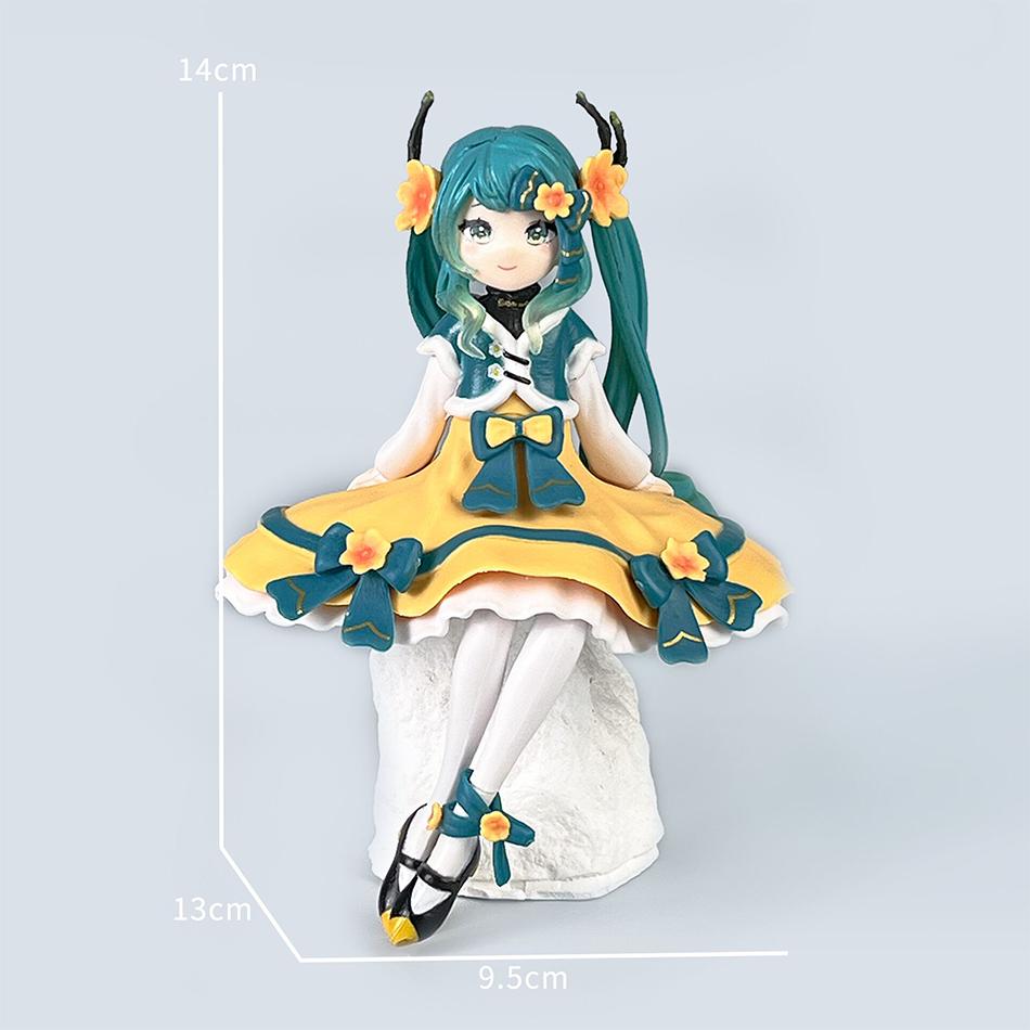 Anime Figure Hatsune Miku Noodle Stopper Figure  Spring Festival Ver. Action Figurine Collector Model Doll