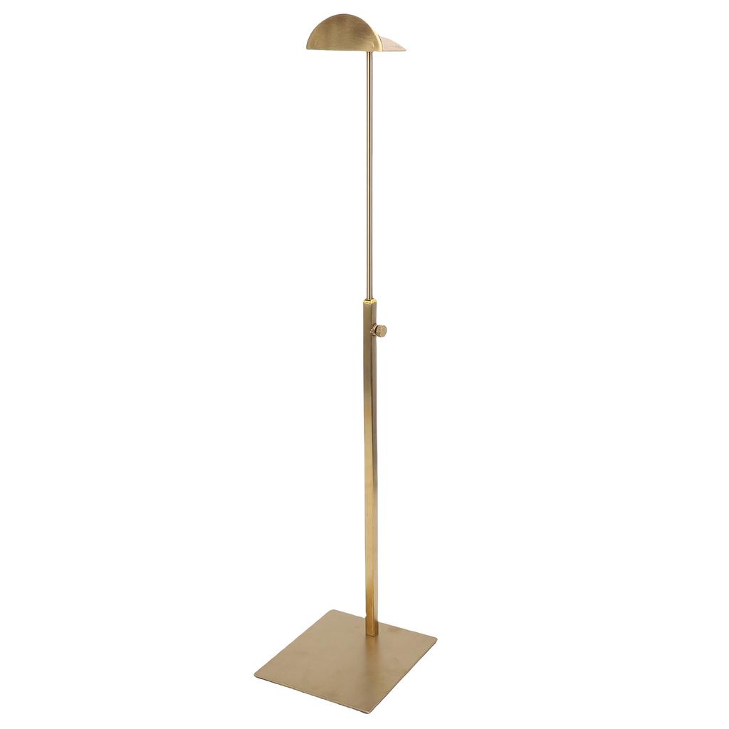 Geldbörsenhalter Handtaschen-Ausstellungsständer Edelstahl Verstellbar Tischplatten-Handtaschen-Aufhängerständer für Schrank Einzelhandelsnutzung Gold