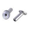 10pcs Sturdy Stainless Steel Materials Angled Sleeves for Wire Rope Railing and Wood Post Support Household Use