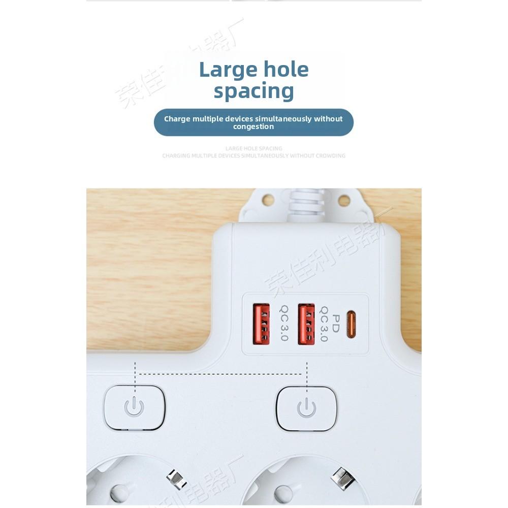 European and British Standards American Standards Universal Hole Socket Socket USB High-power Household Extension Cable Plug-in Board