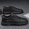 Summer Men's Shoes New Breathable Waterproof Black Lace-Up Flat Sneakers Non-slip Classic Men Soft Leather Shoes Casual Loafers