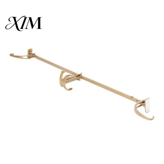 Supporto per Ghirlanda Senza Danni per le Feste, Asta Regolabile per Appendere Ghirlande di Natale, Lunghezza 23,6"-59", Montaggio Robusto in Metallo per Porta d'Ingresso, Gancio per Halloween, No