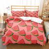 Wassermelonen Bettbezug Set Sommer Thema Frische Früchte Muster Bettdeckenbezug Für Kinder Jungen Mädchen Bettwäsche Set Schlafzimmer Dekor Geschenke