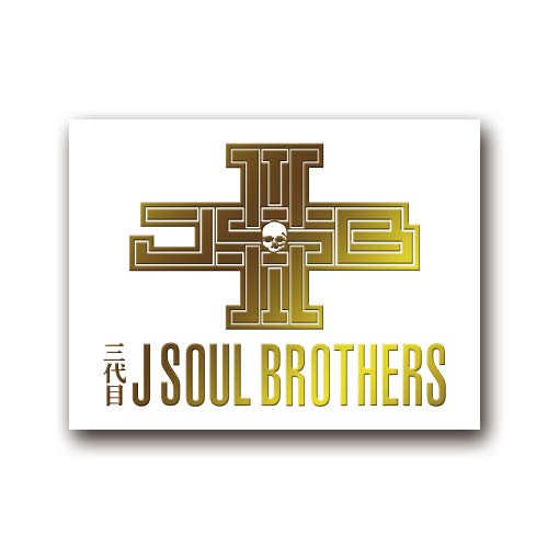Cutting Sticker S "New Third Generation J SOUL BROTHERS" Gold 134g