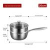 Non-stick Japanese Stainless Steel Yukihira Pot: Baby Food, Milk, Soup & Frying Pan