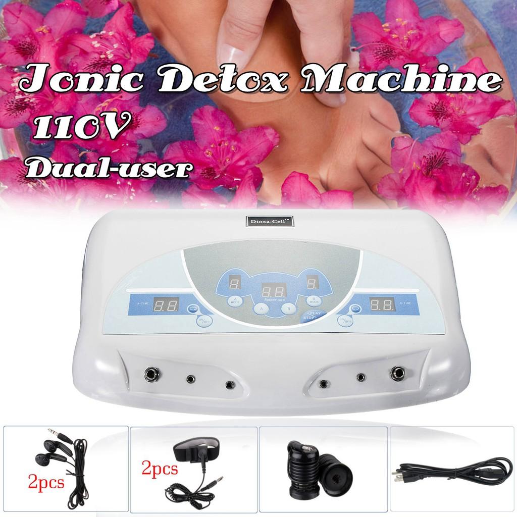 110V/220V Dual User Detox Ionic Foot Bath Ion Spa Machine Cell Cleanse MP3 Arrays