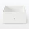 Scatola Porta Documenti Muji in Polipropilene Riciclato Standard 1/2 Circa Larghezza 25 Profondità 32 Altezza 12 cm / Grigio Bianco