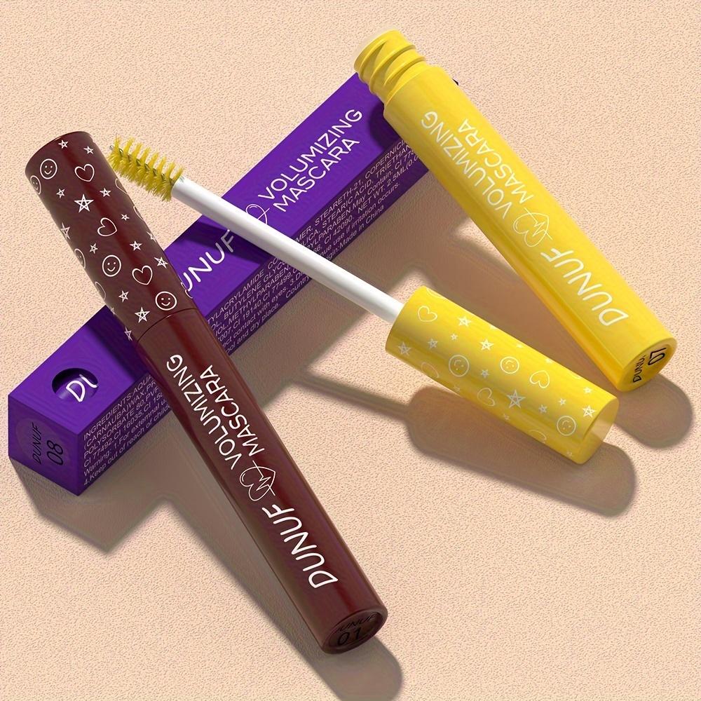 Dunuf Wasserdichte 8-Farben-Mascara - Natürlicher Schwung & Verlängerung, Sanft zu den Augen, Pflanzliches Squalan, Perfekt für alle Hauttypen