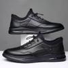 Men's Breathable Soft Leather Lace-up Fashion Business Shoes - British Style Formal Wear