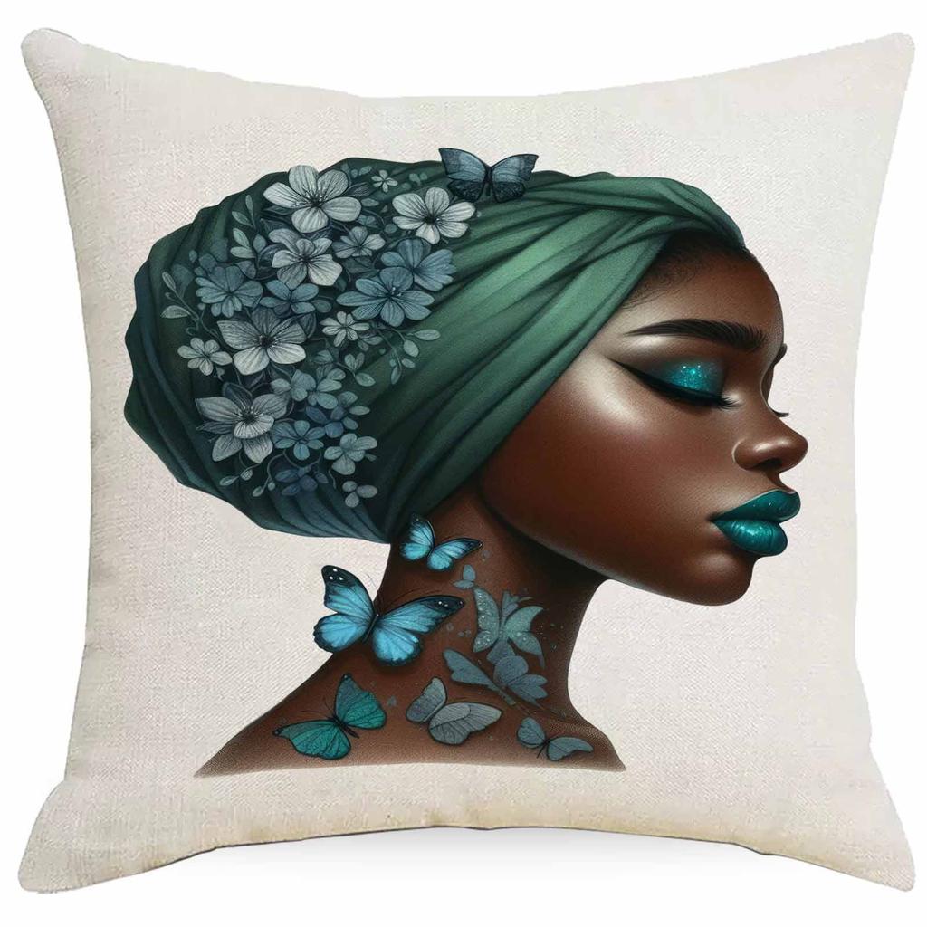 New Colorful Black Girl Pillowcase Home Cushion Pillowcase Sofa Decoration