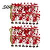 Rustic Christmas Tree Decor Red And White Doll Hanging Pendants for Tree, Decorative Wooden Girls Gifts Friends Family Ornament, Seasonal Ornaments