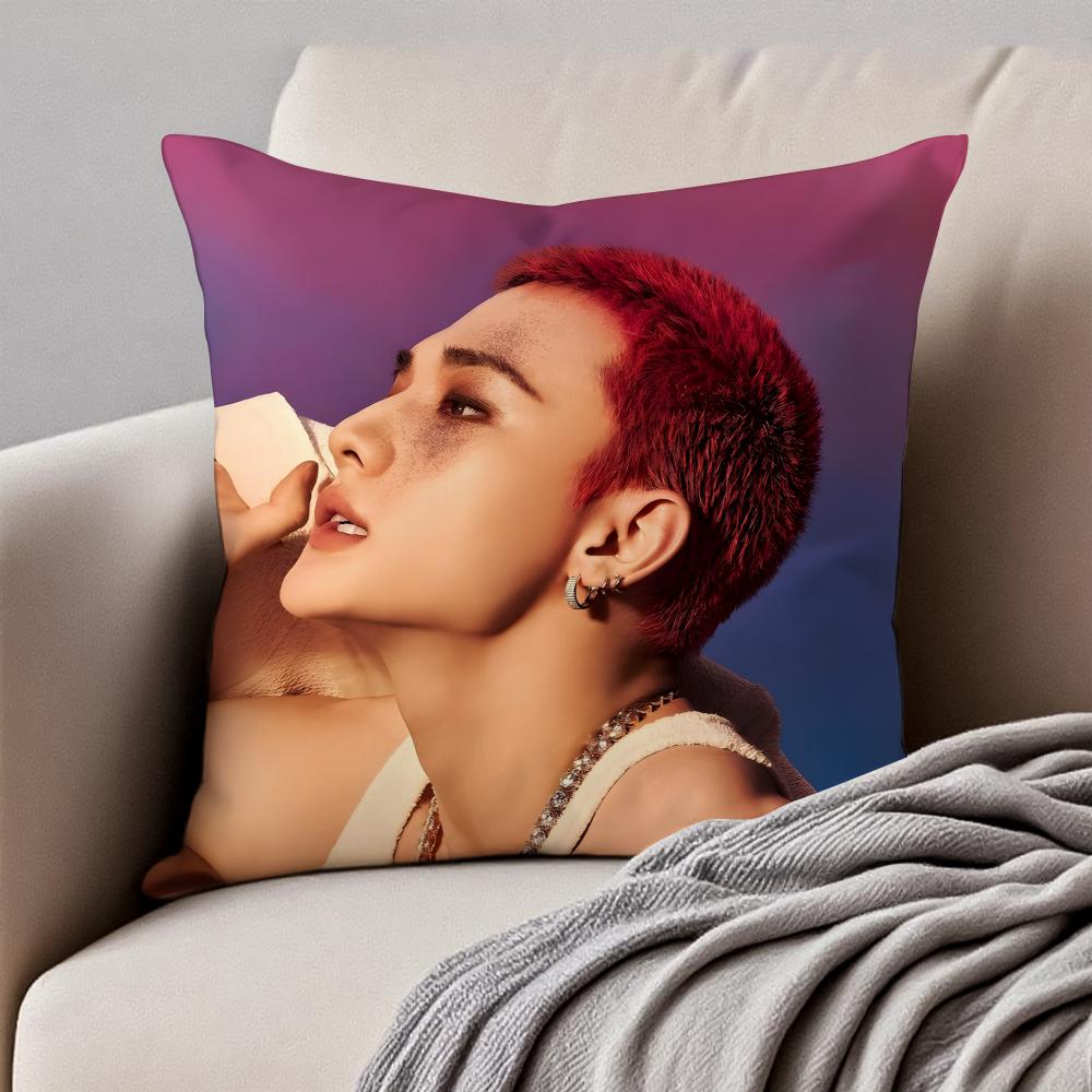 Handsome Kpop Idol HHwang HyunJin Cushion Cover Pillowcase Antidustmite Invisible Zipper Short Plush Sofa Cushion