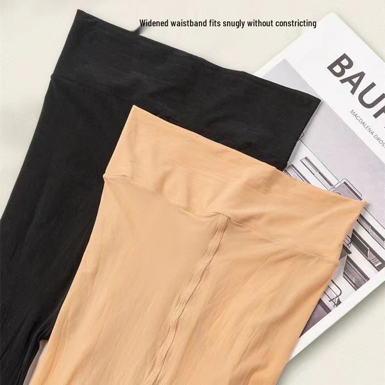 גרביון אולטרה-דק עם שמן סוסים - לנשים, עמיד בפני קריעה, שקוף, ברק שמנוני, גרביים מחטבים לקיץ