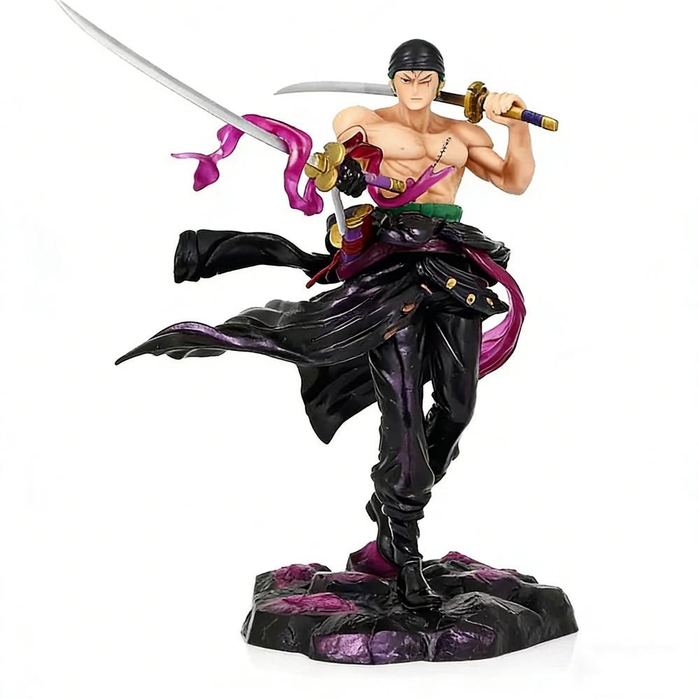 20CM Roronoa Zoro Figure Santōryū Santōryū Haoushoku Haki  Anime ONE PIECE Scene Decoration Model Toy Gift Collection  PVC